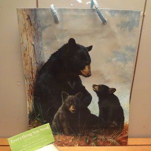 Mama Bear and Cubs Gift Bag w/Card and Tissue Paper